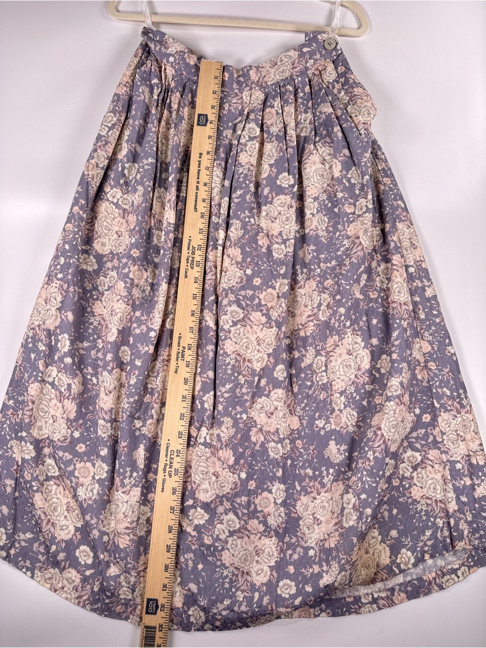 Spare Change California Maxi Skirt Vintage Pleated Floral Purple Medium - Picture 10 of 10